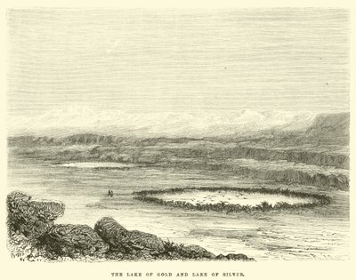 The Lake of Gold and Lake of Silver by Edouard Riou